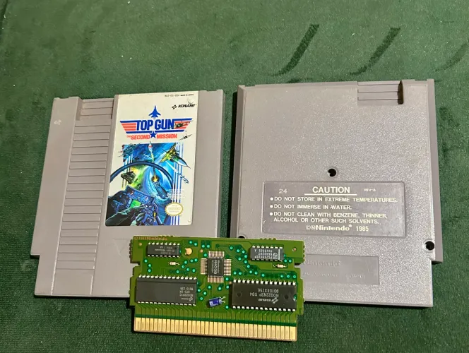 Cartucho top gun, NES, original 