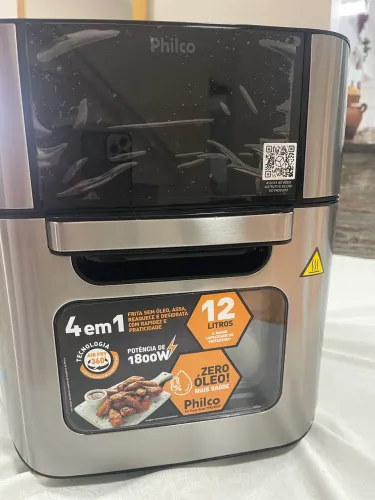 Fritadeira Air Fryer Oven Philco PFR2200 4 em 1 12 Litros 1800W Cor Preto