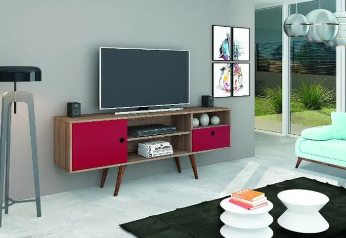Rack Ideale 1.60m p/ TV retrô promoção = Frete grátis!