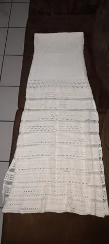 Saia longa da Polo em renda com forro