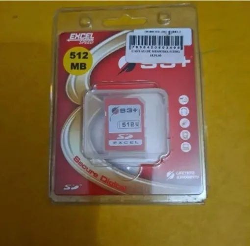 Cartão de memória 512 mg