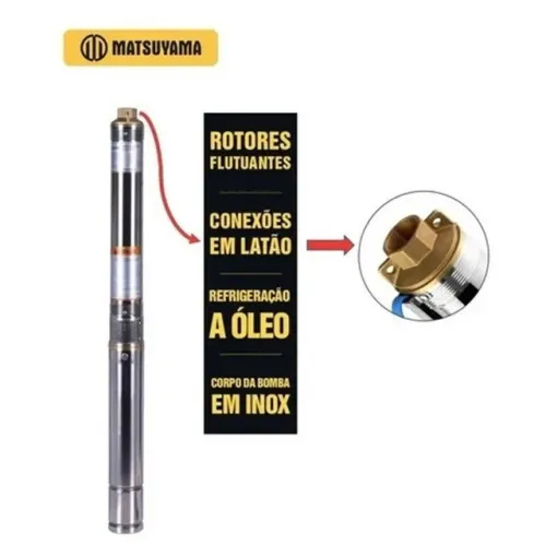 BOMBA MULTIESTAGIO 3/6 1/3HP 250W 220V - MATSUYAMA