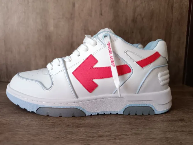 Off-White Out Of Office Outlined White Red