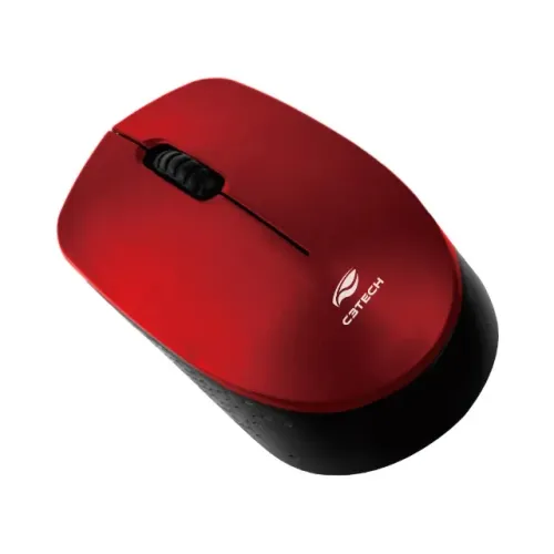 Mouse Sem Fio C3Tech M-W17RD Red 1.000DPI - WZetta