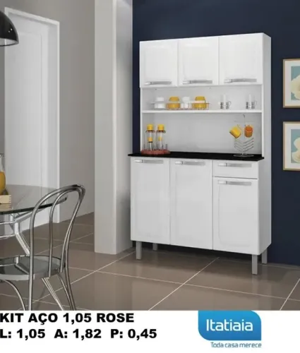 Cozinha em Aço Rose Itatiaia, 1,05 cm 