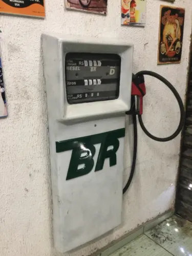 Bomba De combustível Do Posto BR Antiga 