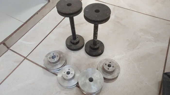 Polia alumínio e ferro