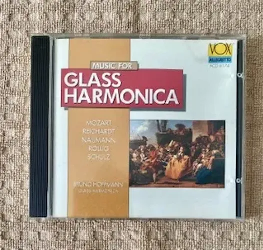 CD Music for Glass Harmonica (Mozart, Reichardt, Naumann, Rollig e Schulz) Made in USA