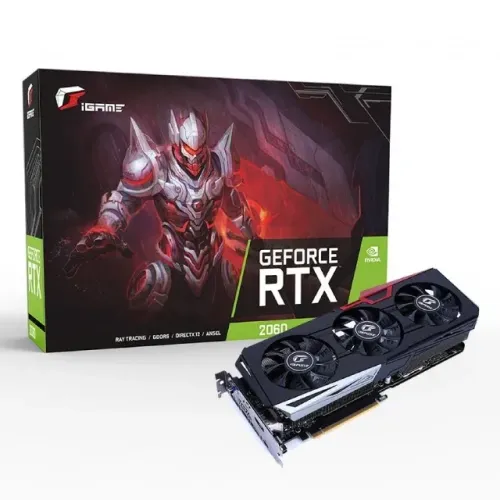 Placa De Vídeo Rtx 2060 Ultra 6gb Triple Fan Rgb Igame Colorful