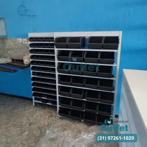 Estante com Caixas BIN, Gaveteiro - Pronta Entrega