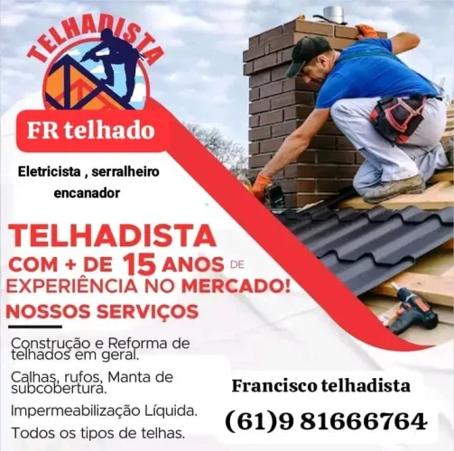 Telhado elétrica e serralheiro e encanador  construção 
