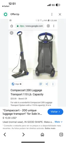 Carrinho de Compras dobrável v/t