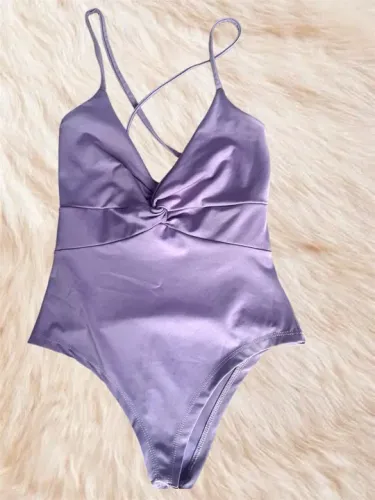 Body poliamida roxo - tamanho único