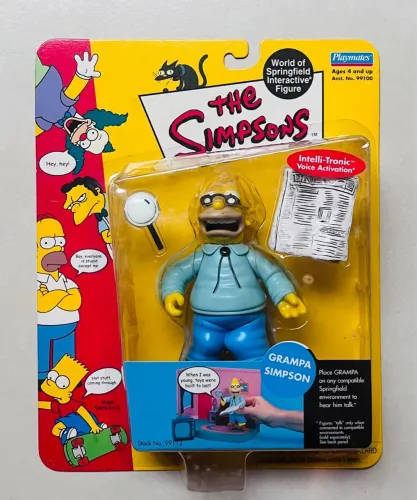 Boneco Vovô Simpson (Playmates) - The Simpsons - Lacrado