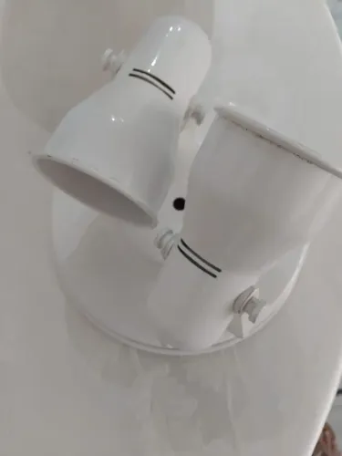 Luminária Spot 2 Focos Orientáveis - Branca