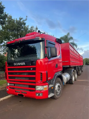 Scania R420 2007/2008 + Carreta Random 2004 Reformada - IPVA OK - Pronto para Trabalhar!