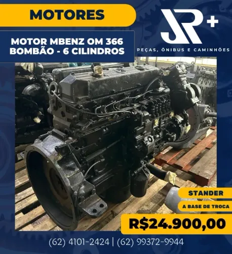 Motor Mercedes-Benz OM 366 - 6 Cilindros Bombão! STD