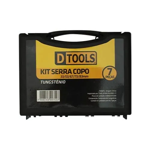 Serra Copo Tungstênio 7 Peças Dtools