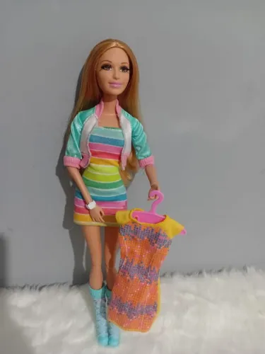 boneca barbie summer life in the dreamhouse articulada original mattel