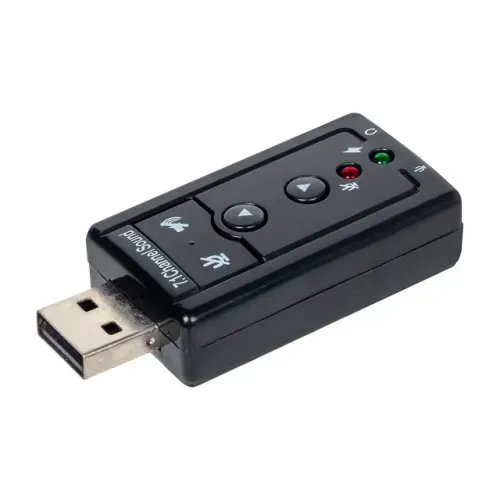 Placa de audio usb  7.1 channel