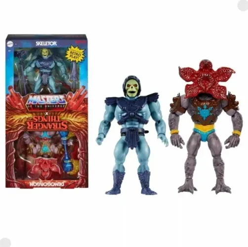 Bonecos Esqueleto e Demogorgon Stranger Things Masters of the universe He man