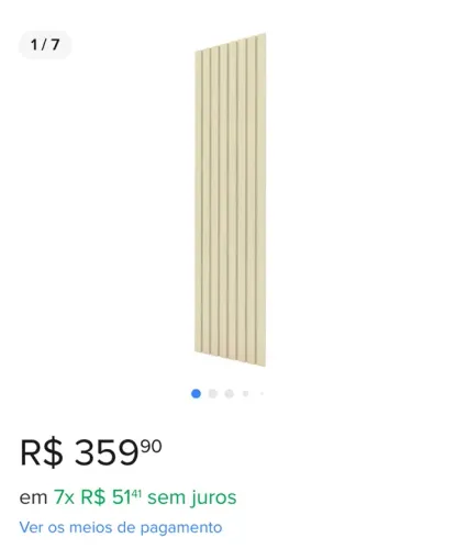 Painel Ripado off white novo na caixa