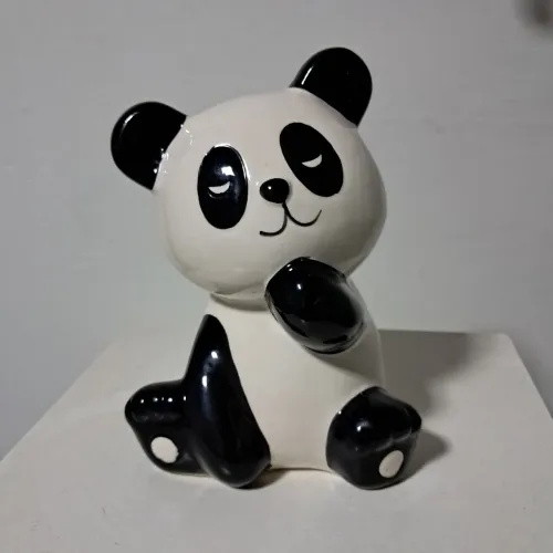 Cofre de porcelana panda fofo 