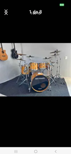 Bateria Acústica Michael Classic, divido em 6 vezes no cartão de crédito