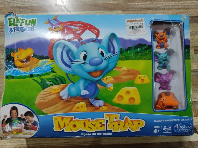 Jogo de Tabuleiro Mouse Trap ratoeira Hasbro