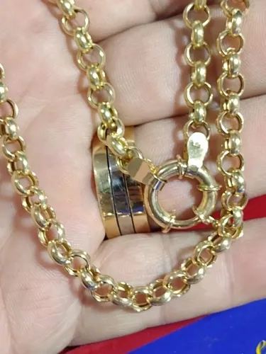Gargantilha Elos Português Peso 13.40 Gramas 58 Cm 5 mm 58 Cm Fecho Boia Ouro 18 Kilates