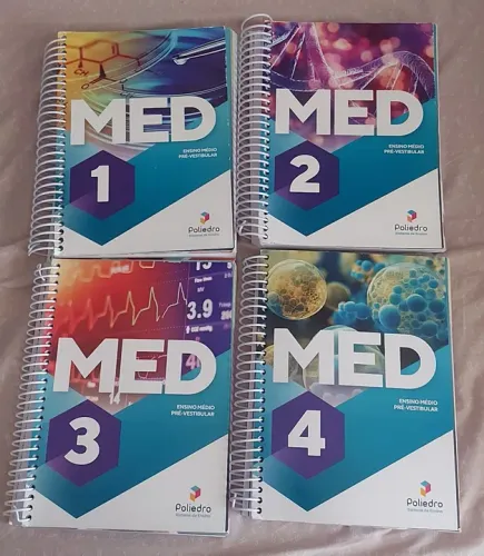 Apostilas Med - Pré- vestibular - Poliedro - Volumes 1 a 4