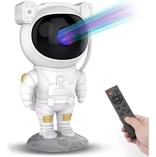 Projetor De Luzes Estrelas Galáxia Astronauta Com Controle