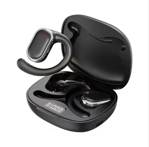 Fone Bluetooth Original Rotativo - Confortável, Esportivo e à Prova d?Água Preto