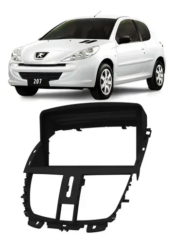 Moldura Painel 2 Din Multimidia Peugeot 207 2008 2009 2010