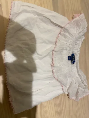 Blusa branca com renda infantil Polo Ralph Lauren 5 anos