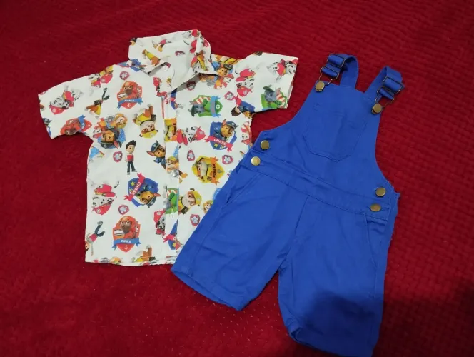 Conjunto infantil masculino Patrulha Canina
