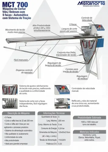 Máquina de corta debrum MCT 700