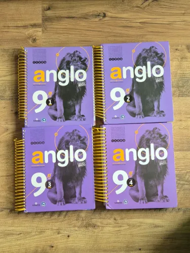 4 Apostilas Anglo 9° Ano Kit Completo