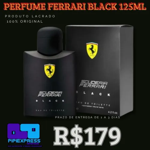 Perfume Ferrari Black 125 Ml Original 