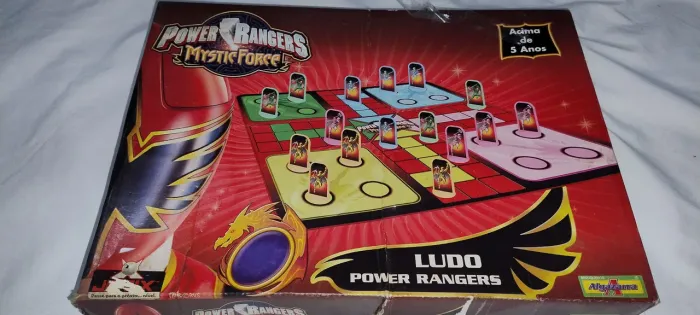 Jogo de Tabuleiro Power Rangers Mystic Force Ludo leia a descrição