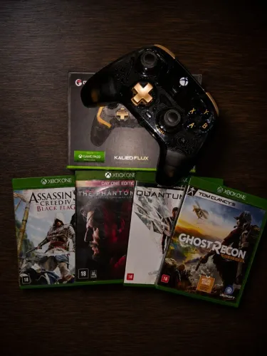 Controle gamesir kaleid-flux +4 jogos de xbox one 