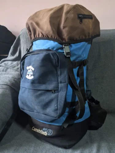 mochila trilhas e rumos 50L trekking montanha viagem acampamento camping pesca mochilão