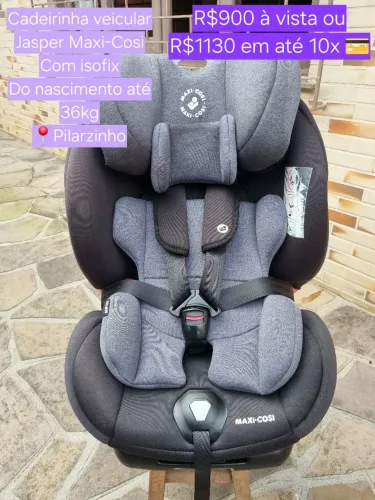 Cadeirinha Maxi-Cosi Jasper 0-36kg ISOFIX - Excelente estado