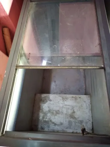 Freezer horizontal tampa de vidro