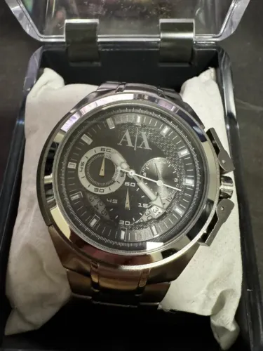 Relógio Armani Exchange AX1039 Original Masculino Aço Inox