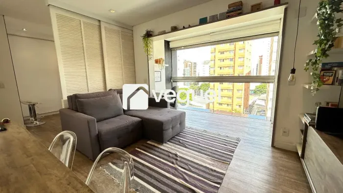 Apartamento mobiliado de 47m² com 1 quarto para alugar no bairro Cambuí, Campinas/SP
