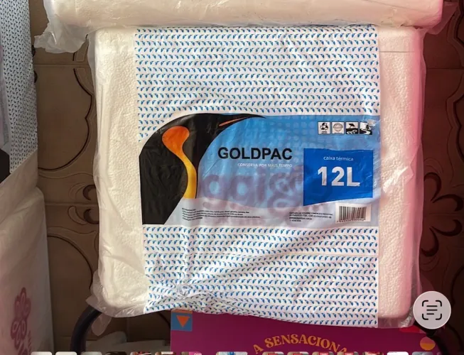 Caixa isopor térmica com 12L