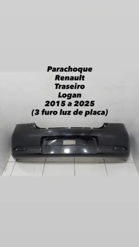 Parachoque Renault Traseiro Logan 2015 2016 2017 2018 2019 2020 2021 2022 2023 2025 (3 Fur