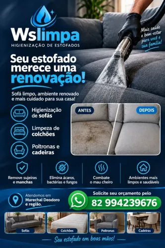 Higienização de estofados