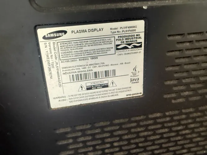 Tv Samsung 50 RETIRAR PEÇAS